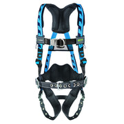 Miller AirCore Steel Hardware Blue Harness w/Front & Side D-Rings Lumbar Pad - Belt - 2X/3X - ACF-TBBDP23XB