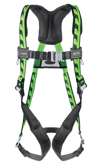 Miller AirCore Steel Hardware Green Harness - Universal (Large/XL) - AC-QC/UGN