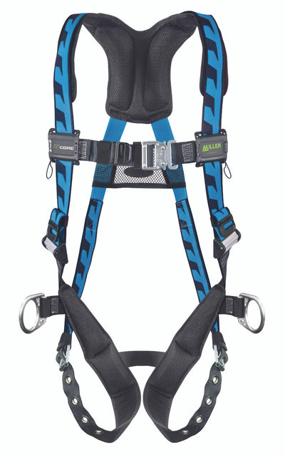 Miller AirCore Steel Hardware Blue Harness w/Side D-Rings - Universal (Large/XL) - AC-TB-D/UBL