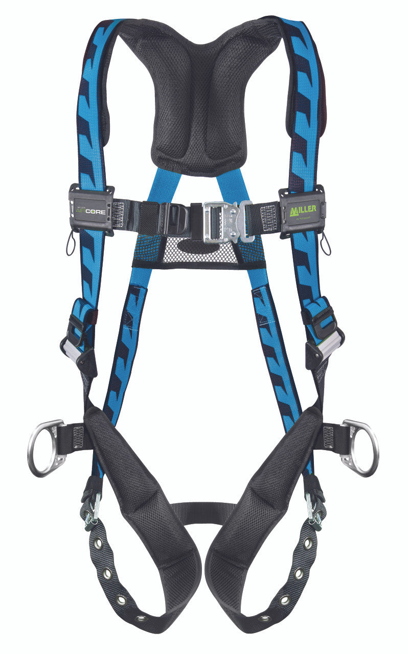 Miller AirCore Steel Hardware Blue Harness w/Side D-Rings - Small/Medium - AC-TB-D/S/MBL