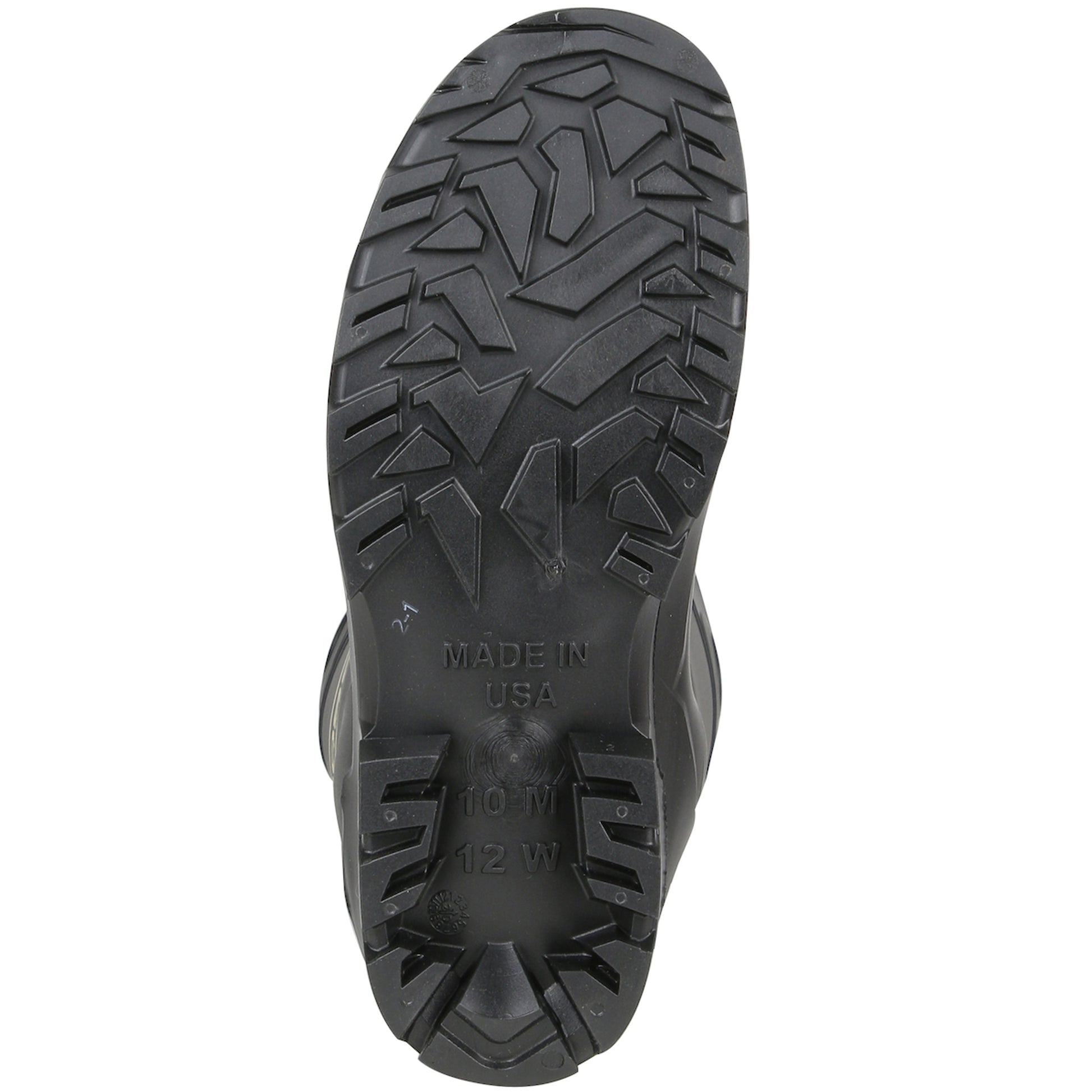 Boss Footwear Over-the-Sock Foot 16" Black PVC Plain Toe Boot - 1/PR - 380-800