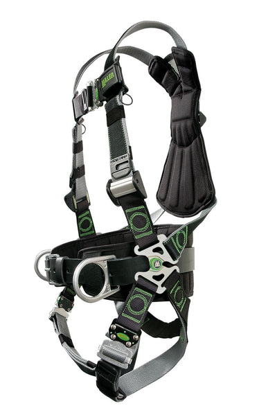 Miller Revolution DualTech Harness with Side D-Rings Quick-Connect Leg Strap & Belt - Universal - RDT-QC-BDP/UBK