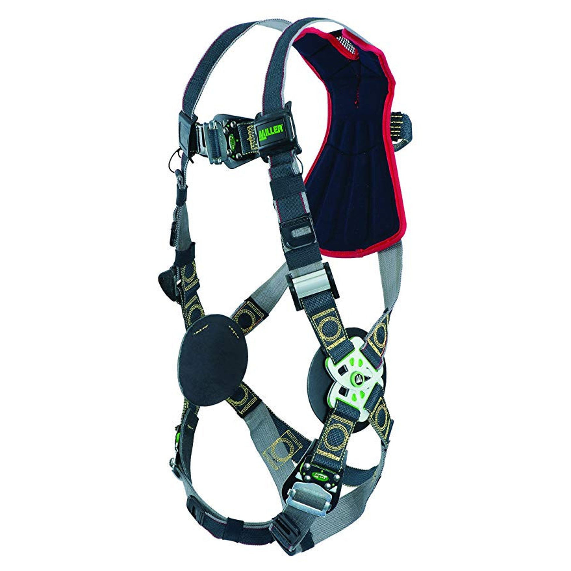 Miller Revolution Arc-Rated Kevlar/Nomex Harness with Quick-Connect Leg Strap - 3X - RKNAR-QC/3XLBK