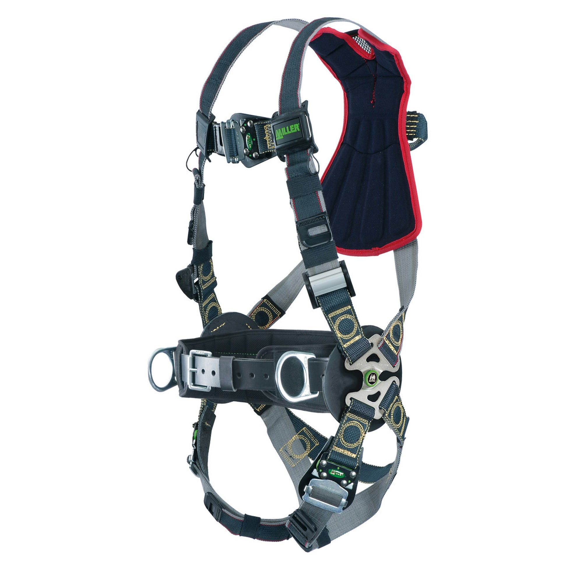 Miller Revolution Arc-Rated Kevlar/Nomex Harness with Side D-Rings Quick-Connect Leg Strap & Belt - Small/Medium - RKNAR-QC-BDP/S/MBK