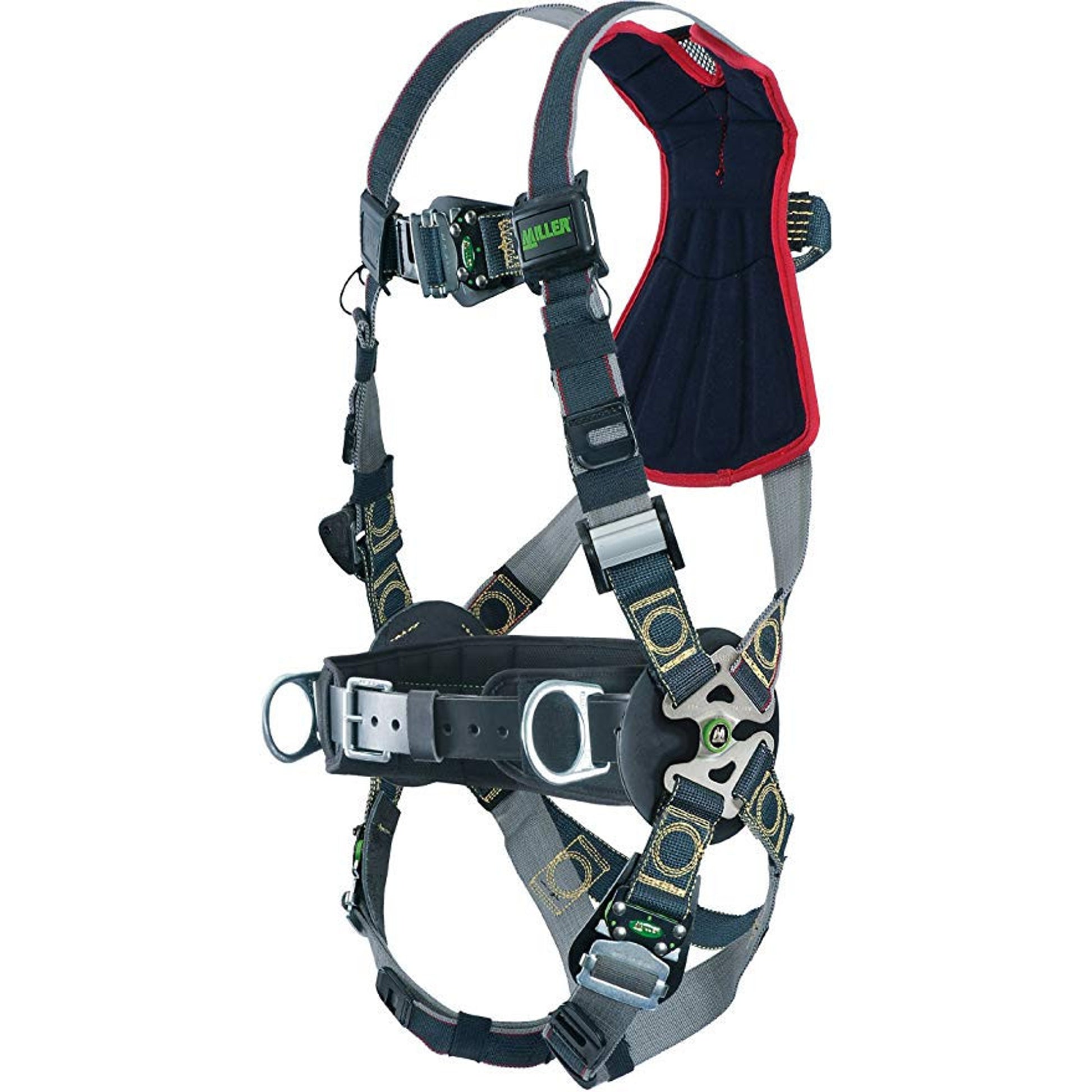 Miller Revolution Arc-Rated Kevlar/Nomex Harness with Side D-Rings Quick-Connect Leg Strap & Belt - Small/Medium - RKNARRL-QCBDP/SMBK