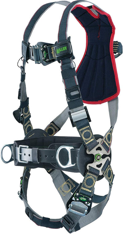 Miller Revolution Arc-Rated Kevlar/Nomex Harness with Side D-Rings Tongue Leg Strap & Belt - Universal - RKNARRL-TB-BDP/UBK