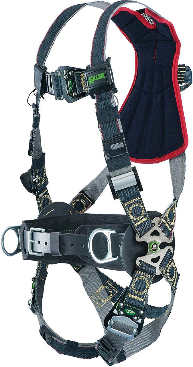 Miller Revolution Arc-Rated Kevlar/Nomex Harness with Side D-Rings Tongue Leg Strap & Belt - Universal - RKNARRL-TB-BDP/UBK