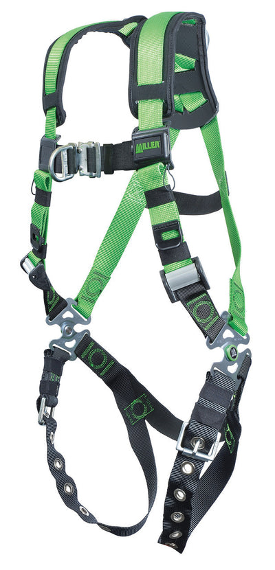 Miller Revolution Construction Harness with Front D-Ring with Front D-Ring Tongue Leg Strap - Universal - R10CNFD-TB/UGN