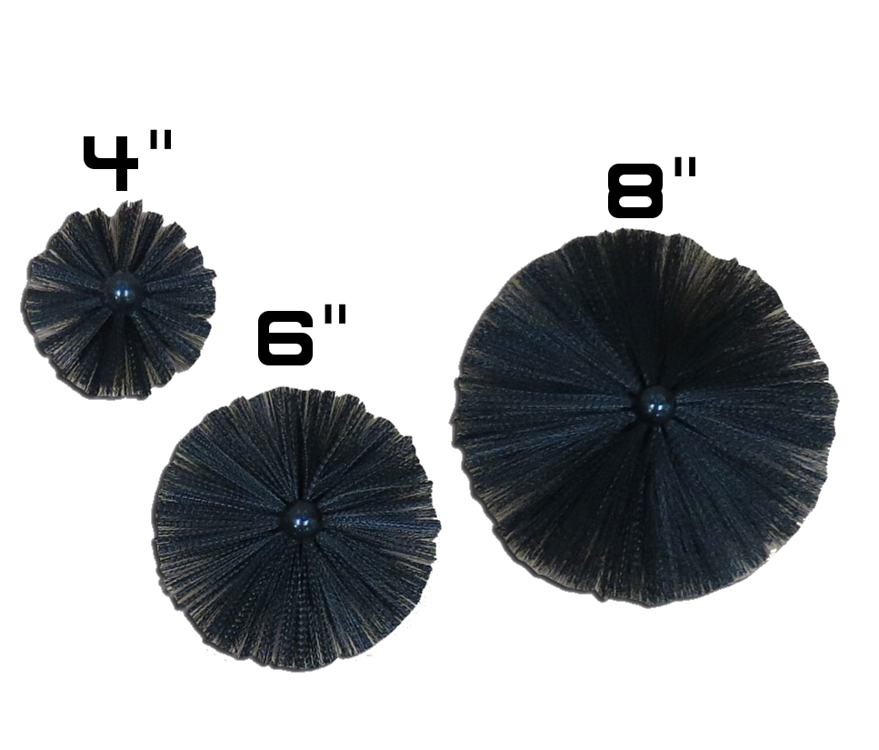 Nikro Dryer Vent Brushes 4", 6" & 8"