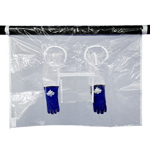 High Temperature Glove Bag 300°F 72"x120" w/ 2 Glove Sets - PC30072120