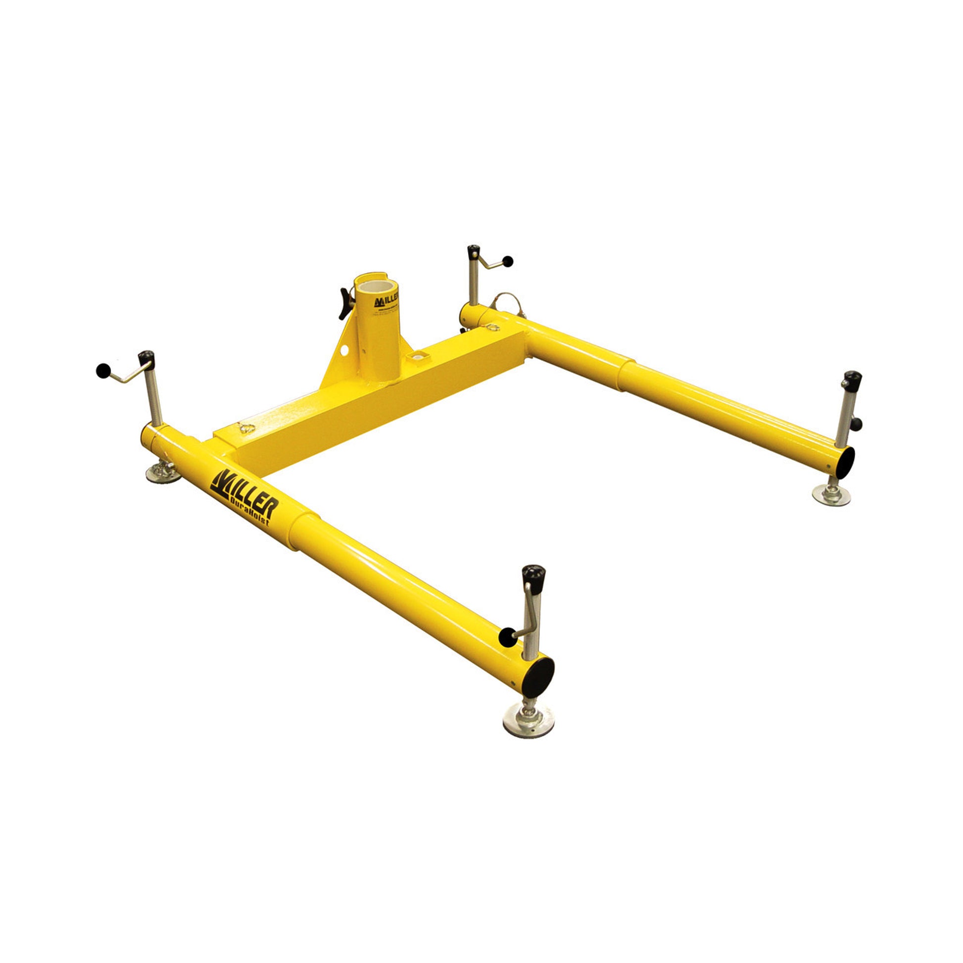 Miller DuraHoist Three-Piece Portable Base for use with 30-in. - 48-in. offset with the One or Two-Piece Adjustable Mast (DH-3, DH-21, DH-23) and the Lower Mast Extensions (DH-22 Series). - DH-24