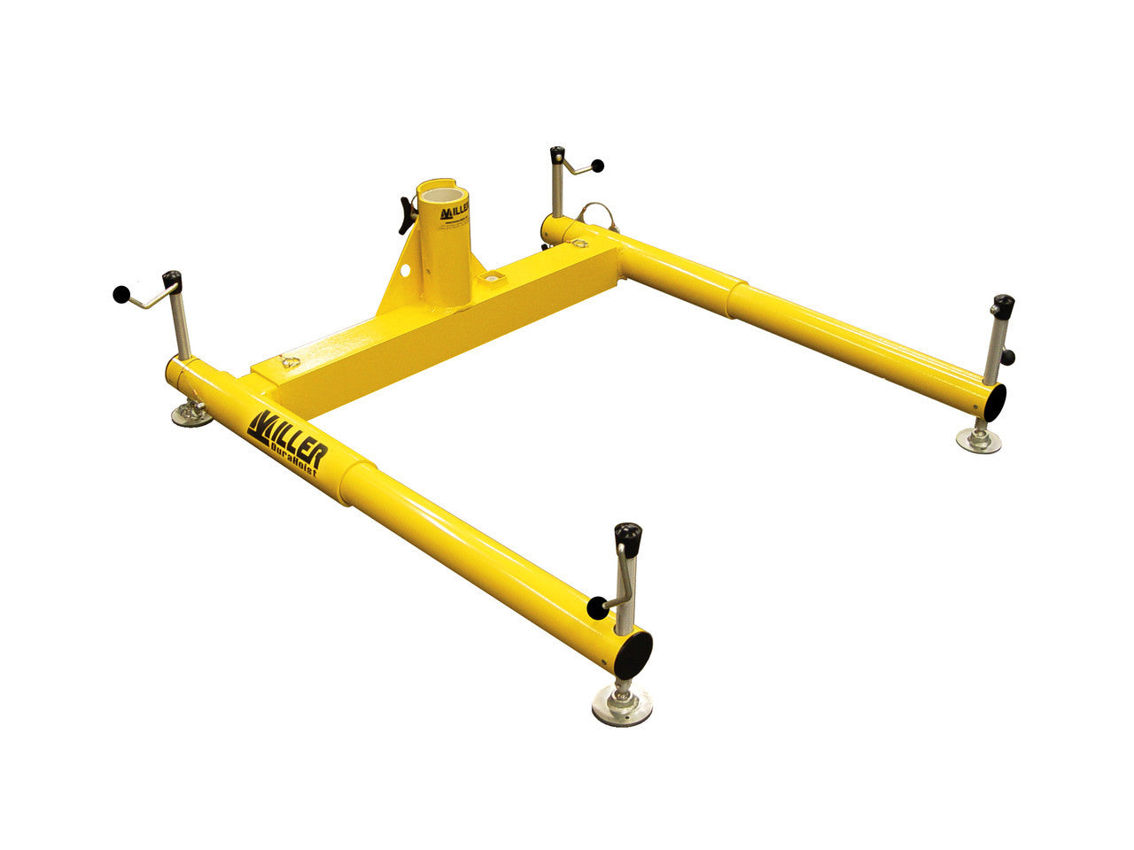 Miller DuraHoist Three-Piece Portable Base for use with 30-in. - 48-in. offset with the One or Two-Piece Adjustable Mast (DH-3, DH-21, DH-23) and the Lower Mast Extensions (DH-22 Series). - DH-24