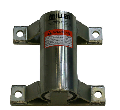 Miller DuraHoist Wall Mount Sleeve, Zinc-plated, Mild Steel - DH-8ZP/