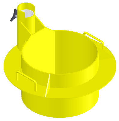 Miller DuraHoist 23.5-in. (.60m) Manhole Collar for use with 24-in. to 26-in. (.61m to .66m) diameter Manways, Lightweight, Powder-coated Aluminum - DH-11/23.5