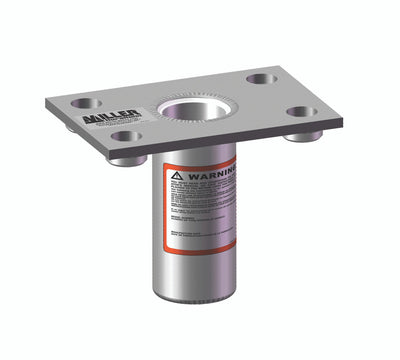 Miller DuraHoist Flush Floor Mount Sleeve, 304 Stainless Steel - DH-20SS/