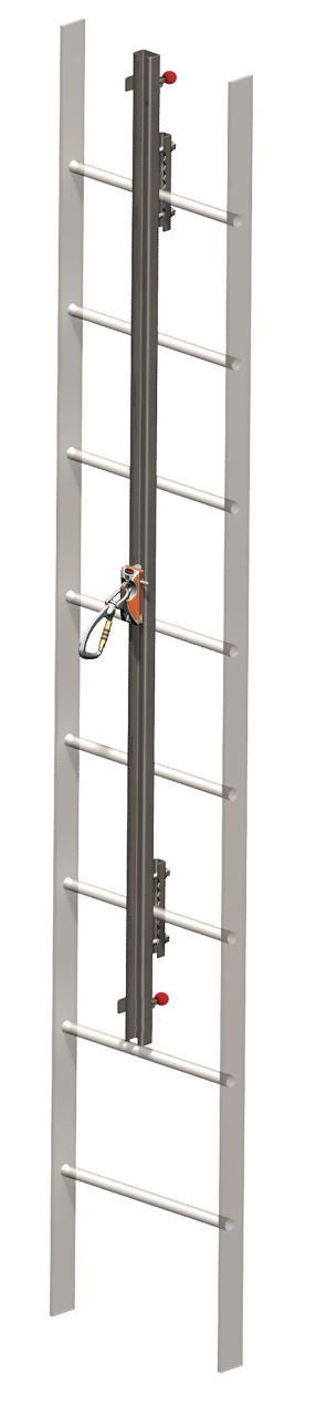 Miller 20 ft. Aluminum GlideLoc Vertical Height Access Ladder System Kit - GA0020