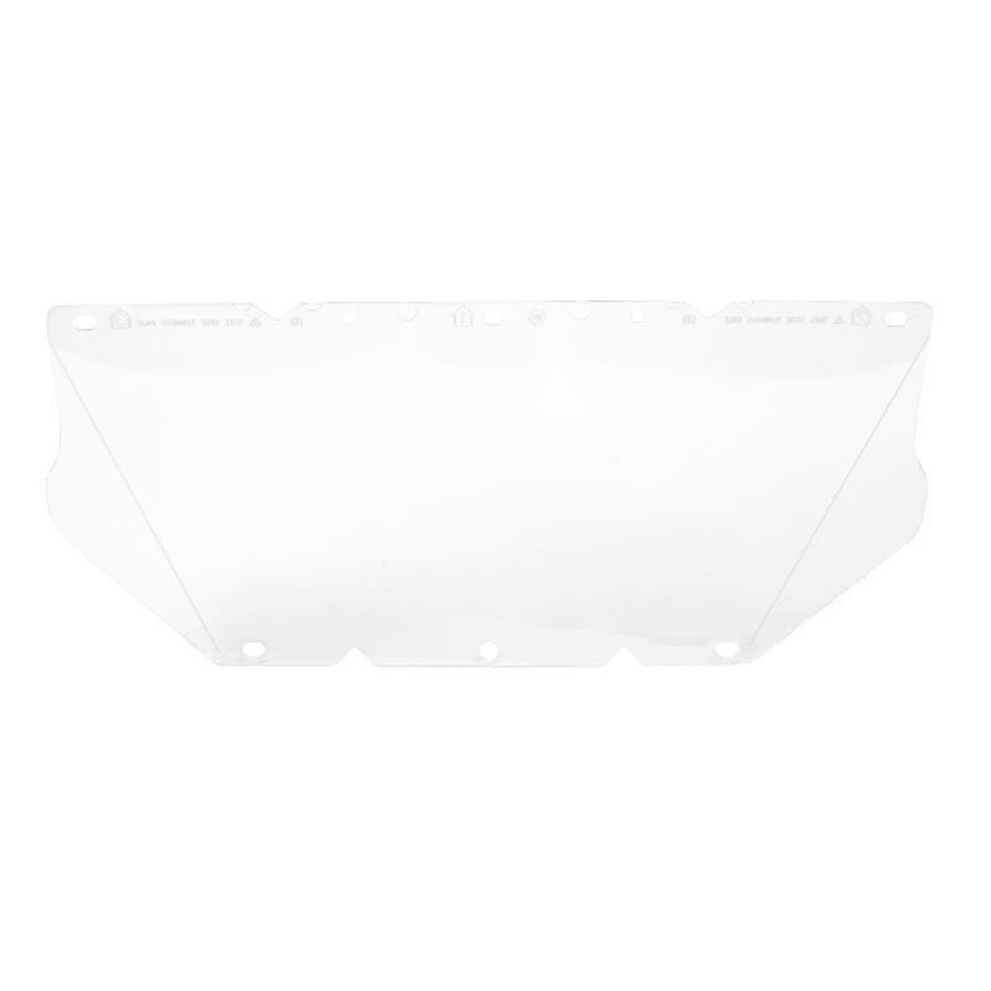 MSA V-Gard Contoured General Propose Clear Visor (fits Chin Protector) 8" x 17" x .04" - 10115837