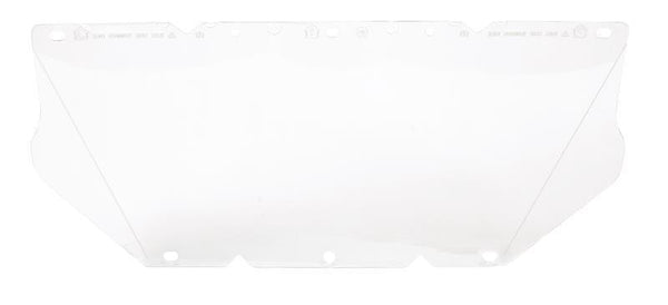 MSA V-Gard Contoured General Propose Clear Visor (fits Chin Protector) 8" x 17" x .04" - 10115837