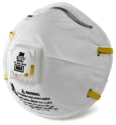 3M 8210V N95 Particulate Dust Mask with Cool Flow Exhalation Valve