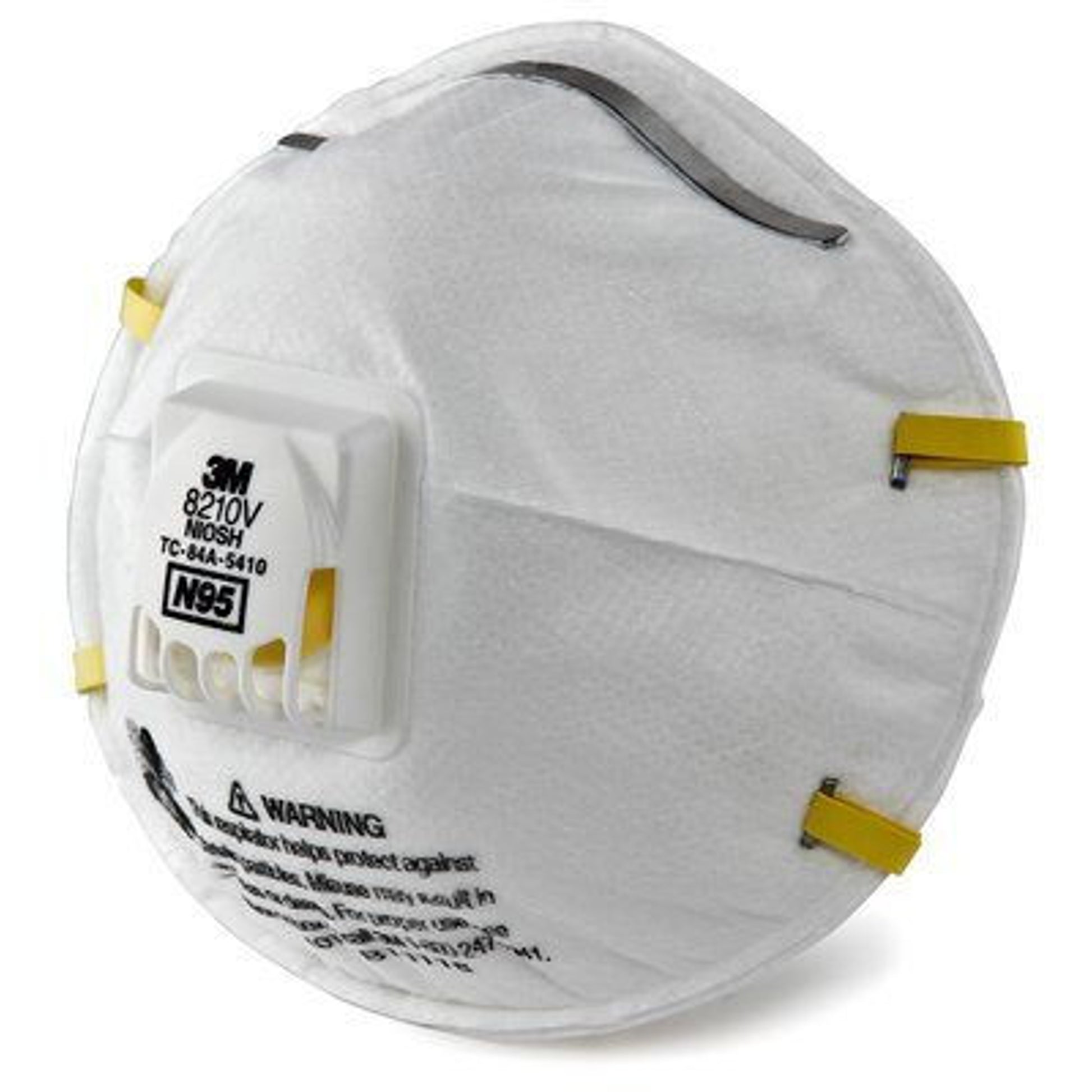3M 8210V N95 Particulate Dust Mask with Cool Flow Exhalation Valve (10 Masks)