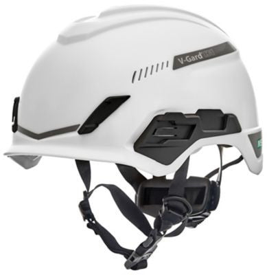 MSA V-Gard H1 Safety Helmet - Tri-Vent - White - Fas-Trac III Suspension - 10194783