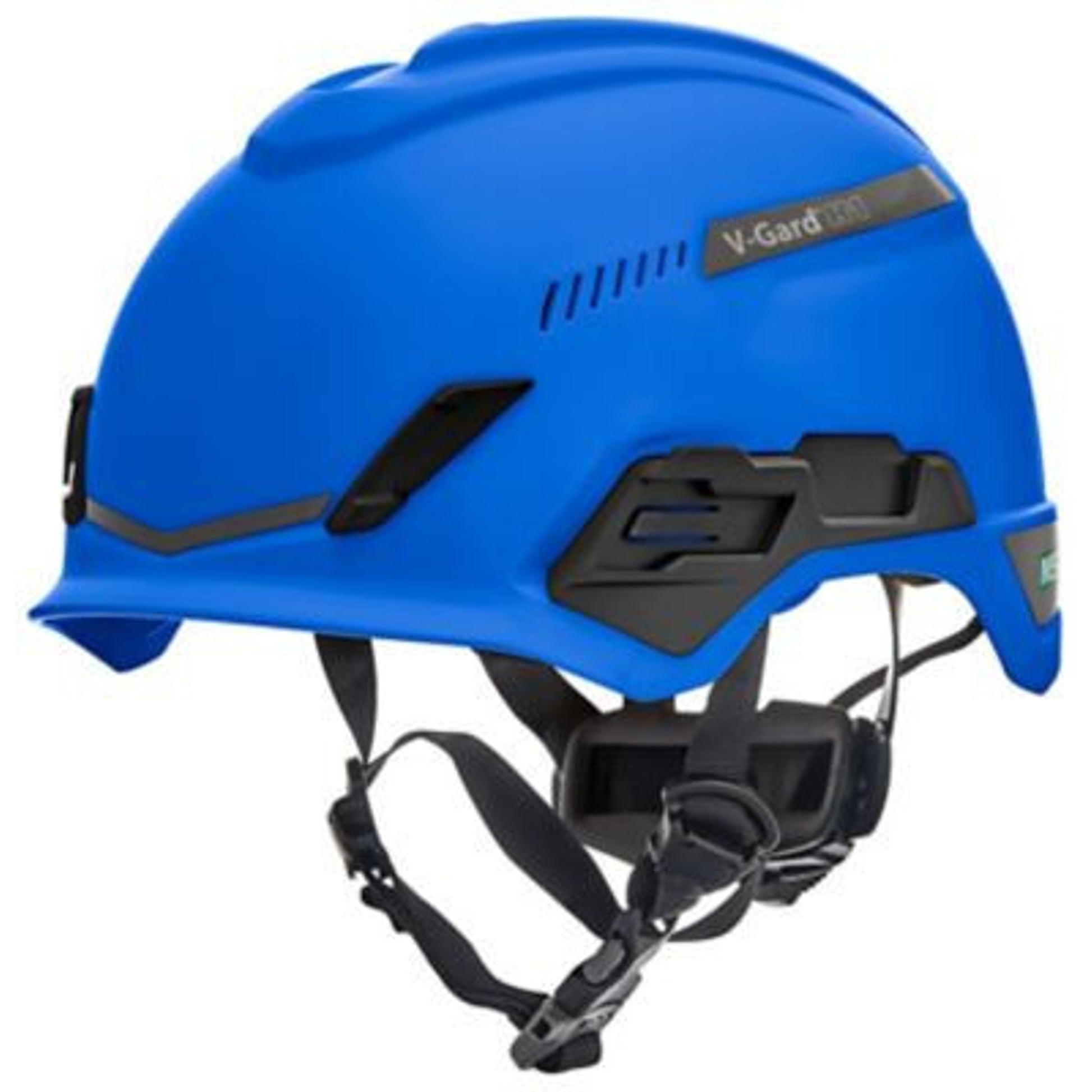 MSA V-Gard H1 Safety Helmet - Tri-Vent - Blue - Fas-Trac III Suspension
