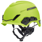 MSA V-Gard H1 Safety Helmet - Tri-Vent - Hi-Viz Yellow/Green - Fas-Trac III Suspension