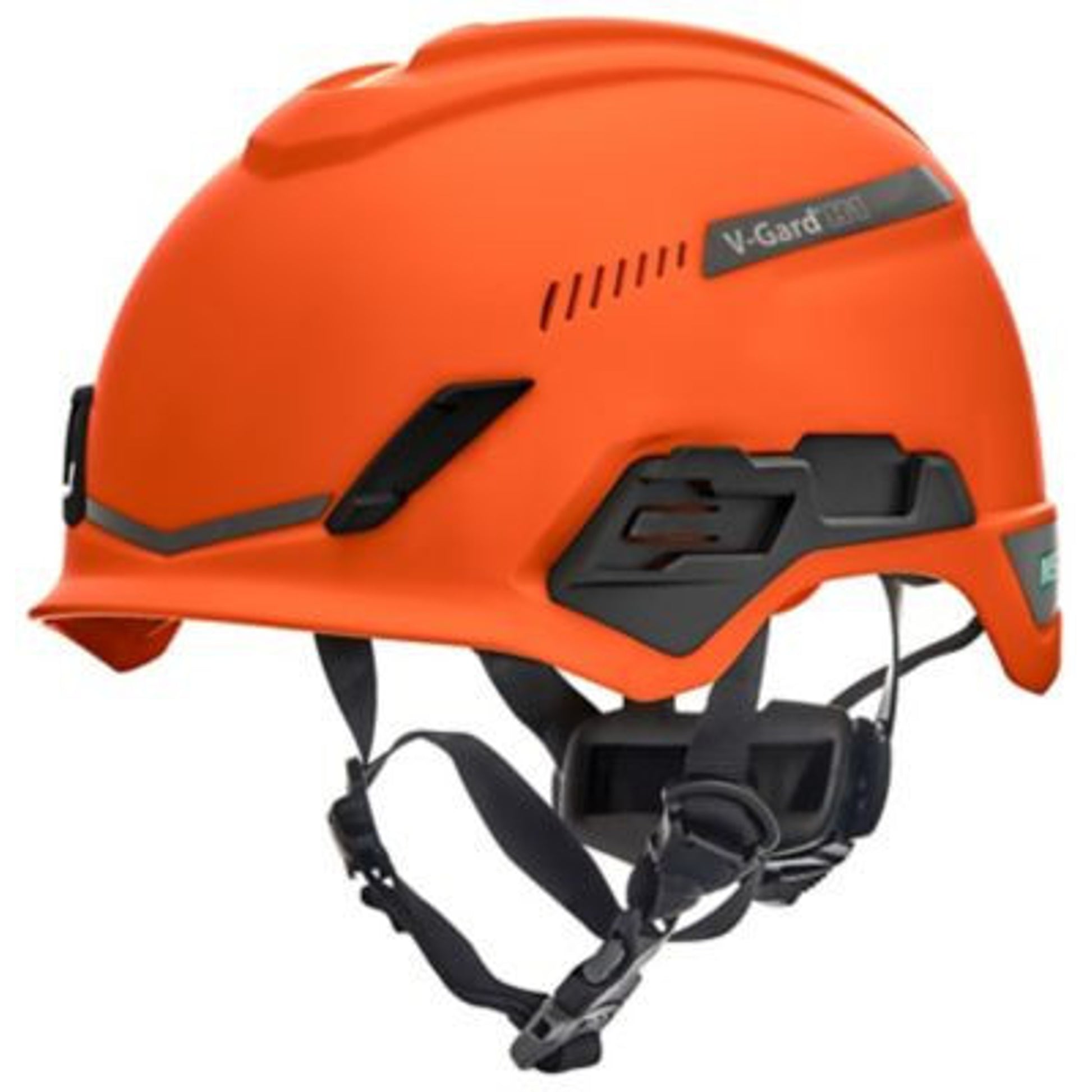 MSA V-Gard H1 Safety Helmet - Tri-Vent - Orange - Fas-Trac III Suspension