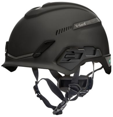 MSA V-Gard H1 Safety Helmet - Tri-Vent - Black - Fas-Trac III Suspension