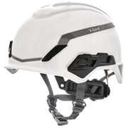 MSA V-Gard H1 Safety Helmet - No Vent - White - Fas-Trac III Pivot Suspension
