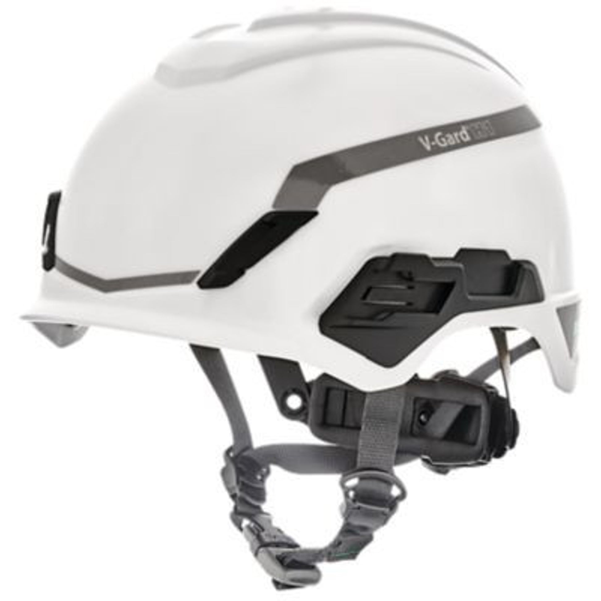 MSA V-Gard H1 Safety Helmet - No Vent - White - Fas-Trac III Pivot Suspension
