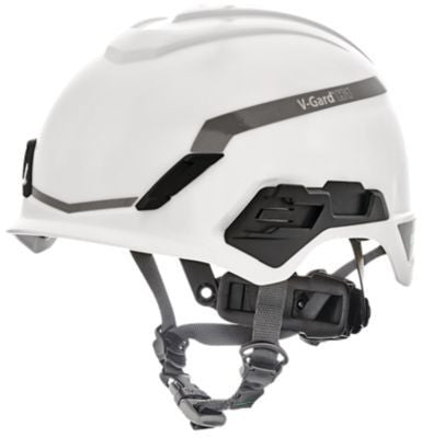 MSA V-Gard H1 Safety Helmet - No Vent - White - Fas-Trac III Pivot Suspension - 10194791