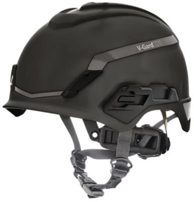 MSA V-Gard H1 Safety Helmet - No Vent - Black - Fas-Trac III Suspension