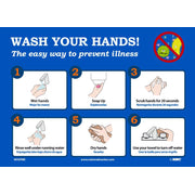 Wash Your Hands - 10X14 - Removable PS Vinyl - WH5PBR