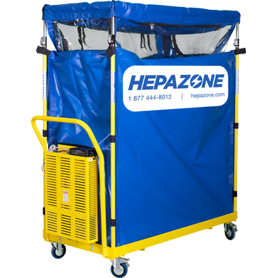 Qualitair HEPAZONE-S Battery Powered Soft Walled Work Enclosure - HZ-01