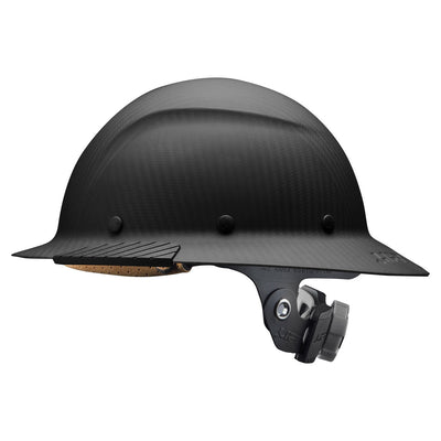 Lift Safety DAX Carbon Fiber Full Brim Hard Hat - Matte Black - HDFM-17KG