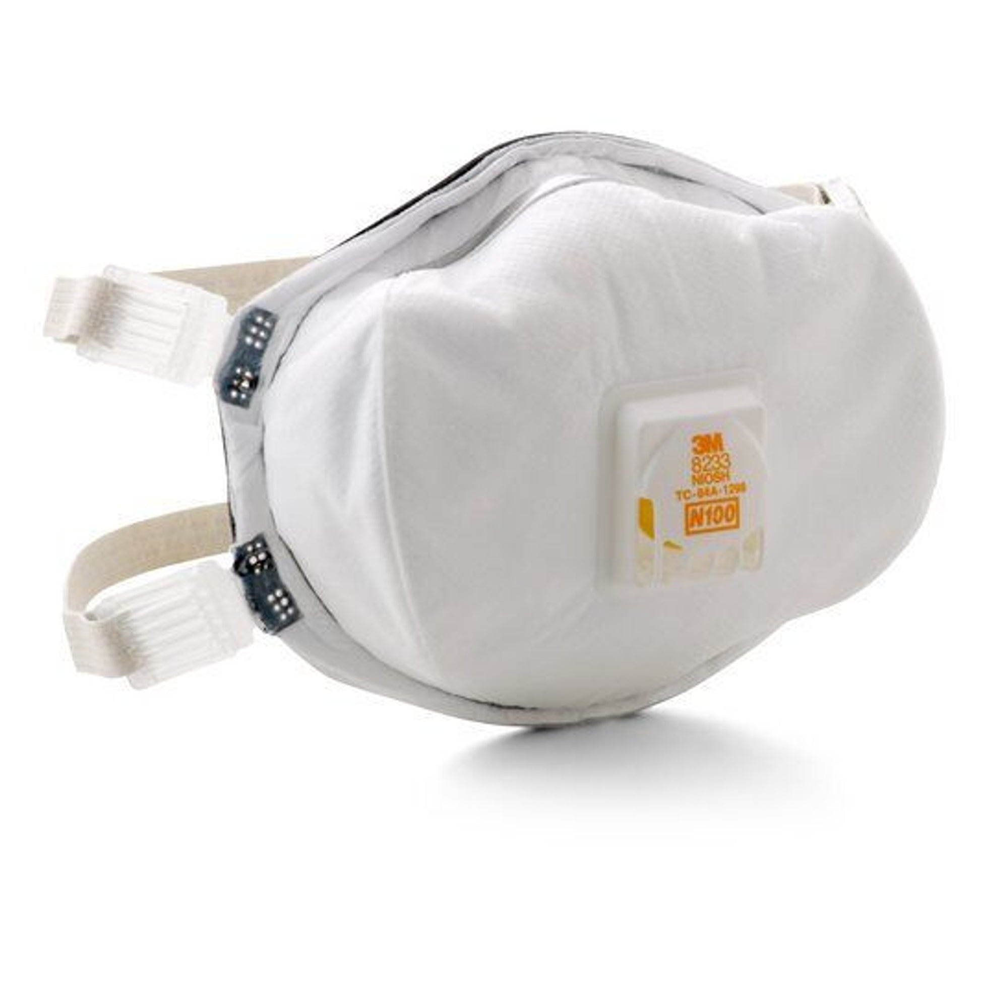 3M 8233 N100 Particulate Dust Mask with Cool Flow Exhalation Valve (1 Each)