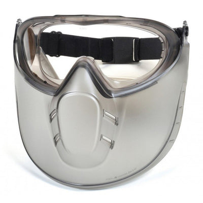 Pyramex Capstone Direct/Indirectgray Frame/Clear Anti-Fog Lens With Faceshield Attachment Safety Eyewear