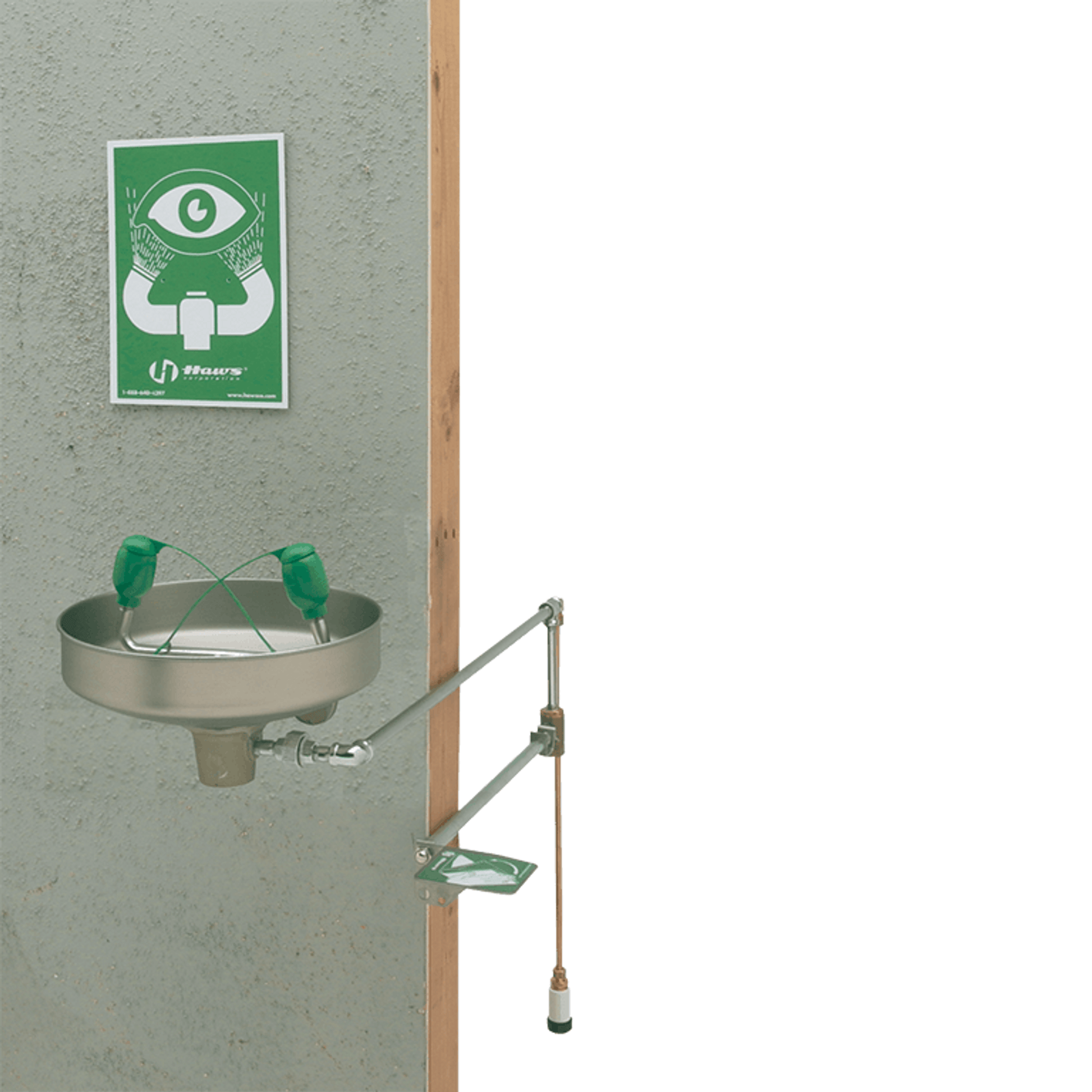 Haws Freeze Protected Wall Mount Eyewash - 7433FP