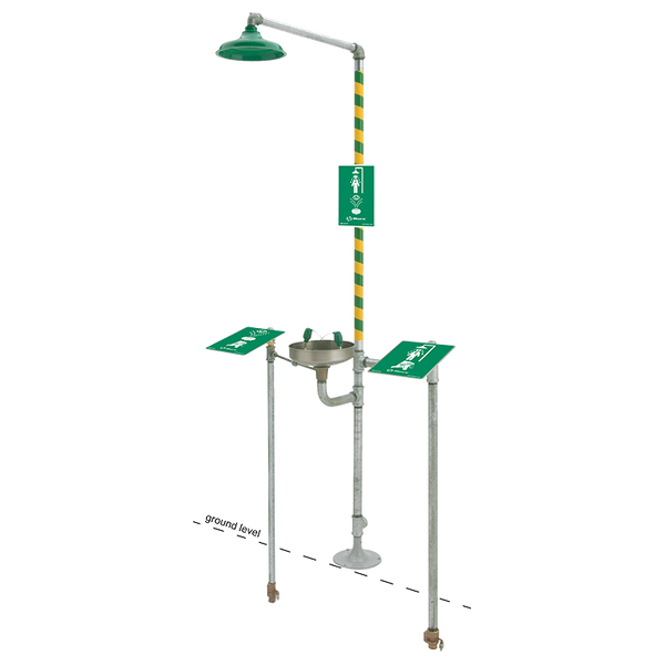 Haws Emergency Freeze Protected Shower and Eyewash - 8300FP