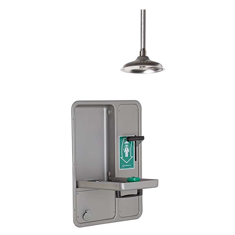 AXION Barrier-Free Recessed Shower and Eye/Face Wash - 8356WCDD