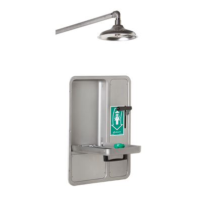 AXION Barrier-Free Recessed Shower and Eye/Face Wash - 8356WCW