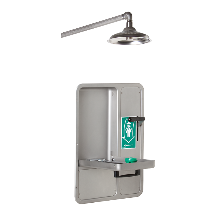 AXION Barrier-Free Recessed Shower and Eye/Face Wash - 8356WCW