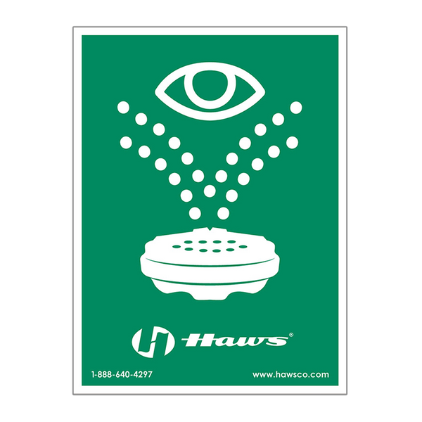 Haws Universal Eyewash Sign - SP175