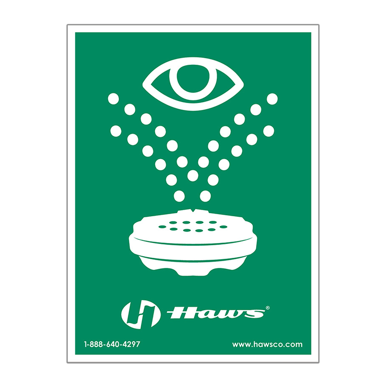 Haws Universal Eyewash Sign - SP175