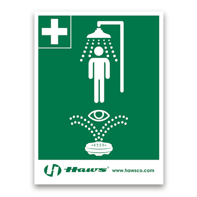 Haws Shower/Eyewash Sign - SP178