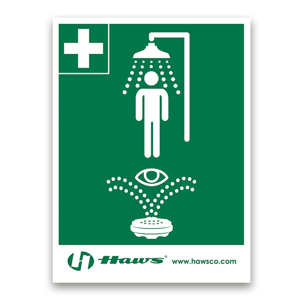 Haws Shower/Eyewash Sign - SP178
