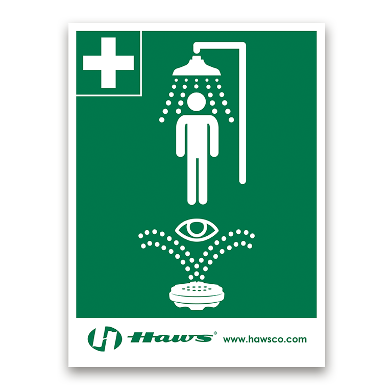 Haws Shower/Eyewash Sign - SP178