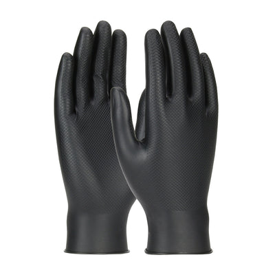 6 mil Black Nitrile PIP Grippaz Skins Gloves - 67-246 - 50/Box
