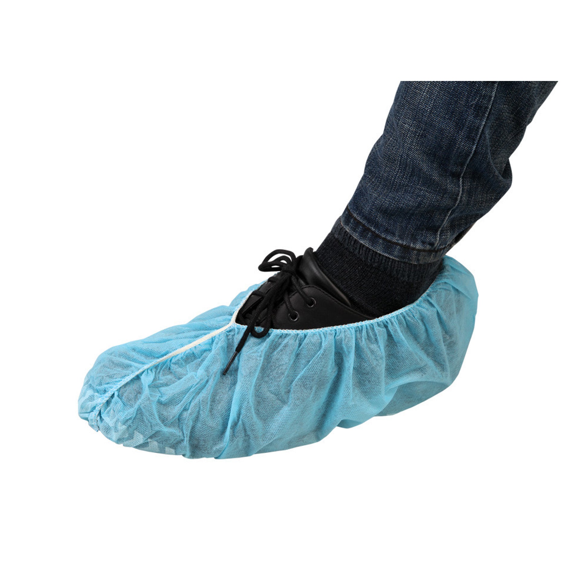 Disposable Polypropylene Shoe Covers w/ Skid Resistant Bottom - 150pr/Case